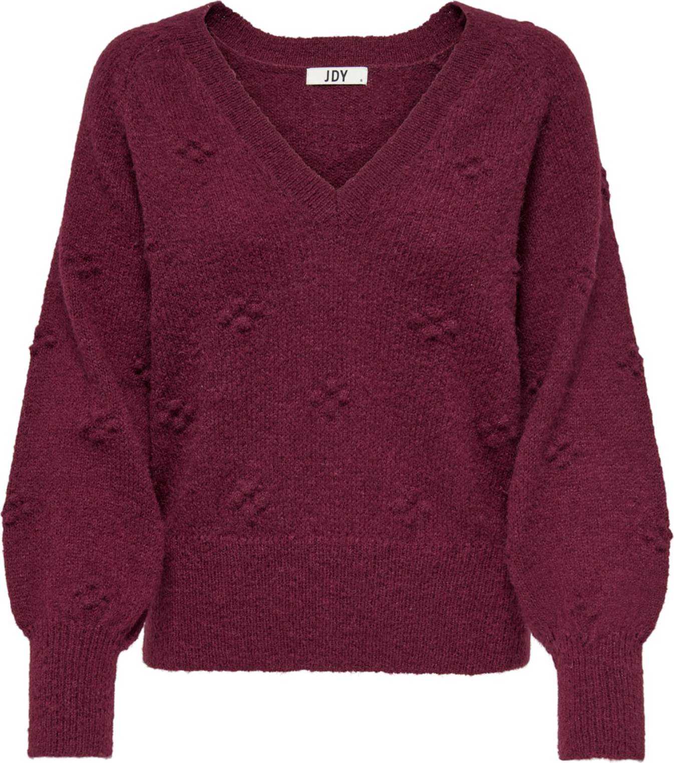 JDY Svetr 'Sigrid' burgundská červeň