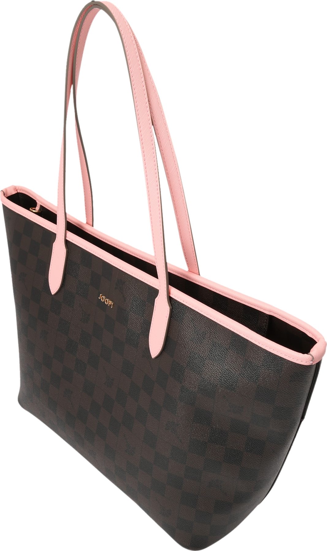JOOP! Nákupní taška 'Piazza' olivová / pastelově růžová / černá
