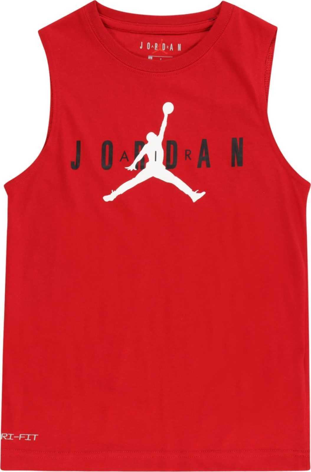 Jordan Funkční tričko červená / černá / bílá
