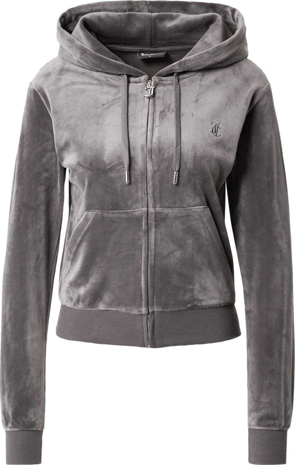 Juicy Couture Black Label Mikina 'ROBERTSON' šedá