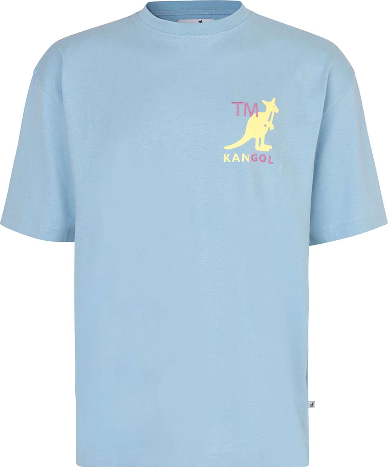 KANGOL Tričko 'Harlem' světlemodrá / limone / pink