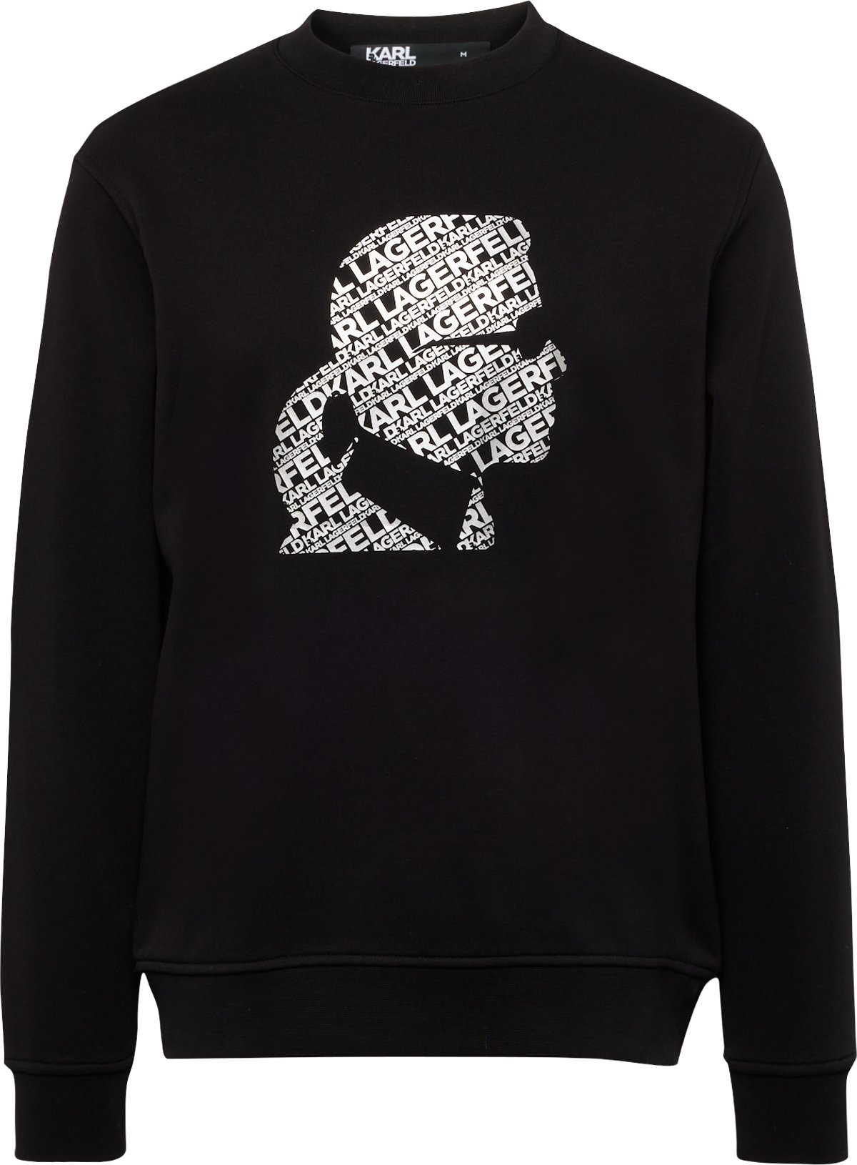 Karl Lagerfeld Mikina černá / stříbrná