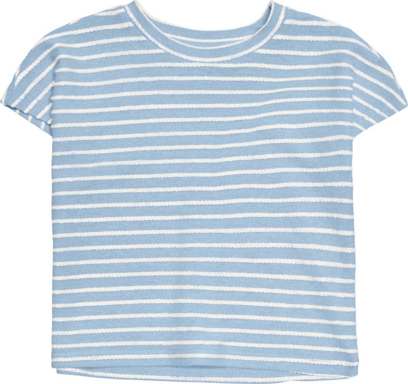 KIDS MINI GIRL Tričko 'Gelly' světlemodrá / bílá