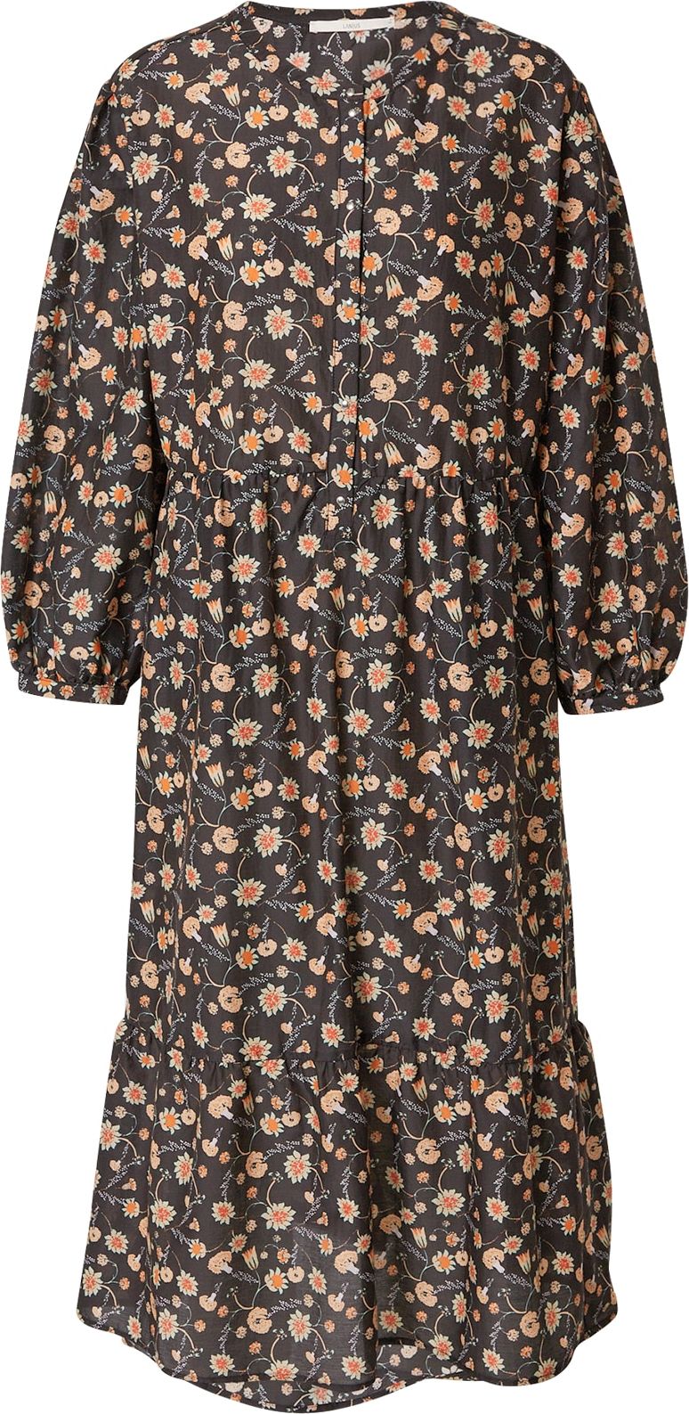 LANIUS Košilové šaty oranžová / černá / bílá