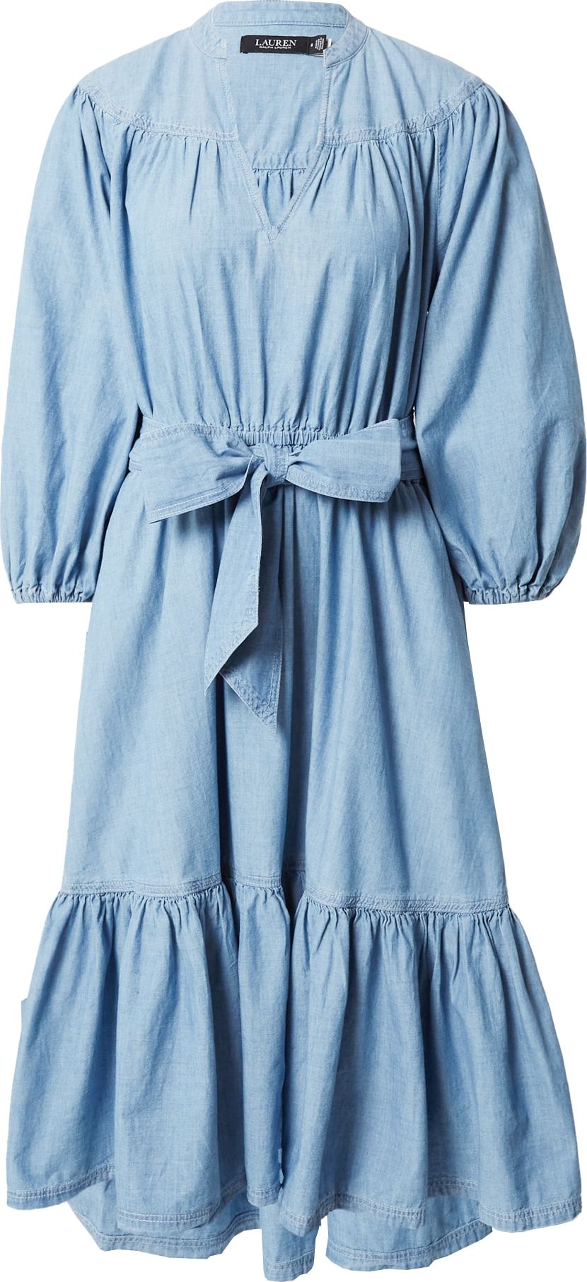 Lauren Ralph Lauren Košilové šaty 'VRATESKA' modrá džínovina