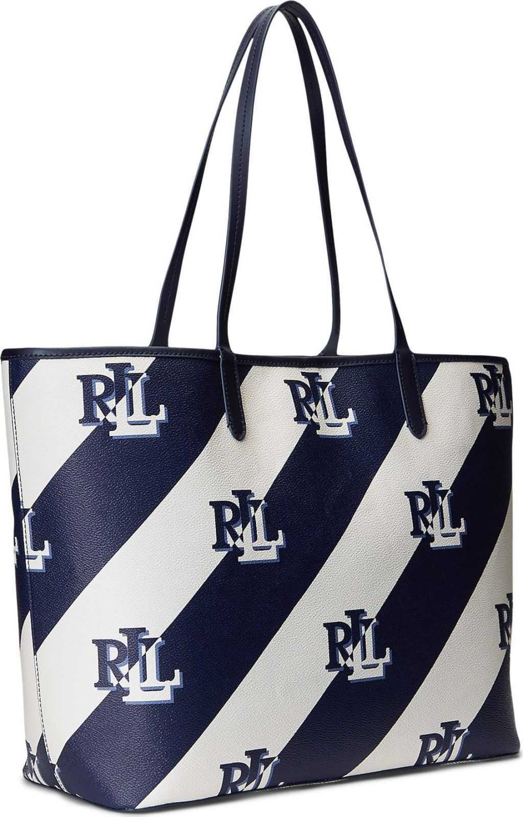 Lauren Ralph Lauren Nákupní taška 'COLLINS' námořnická modř / bílá