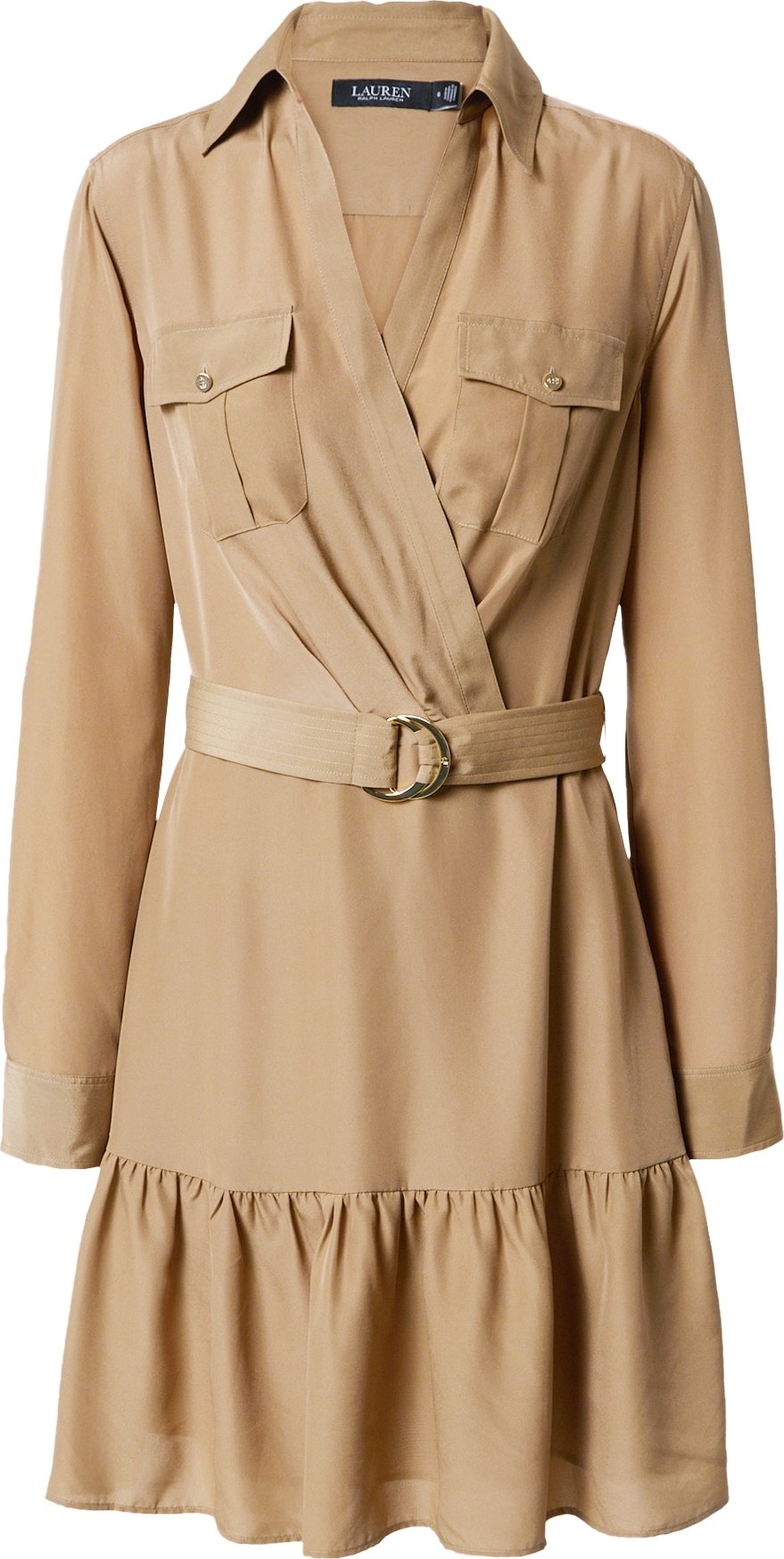 Lauren Ralph Lauren Košilové šaty 'MAGOMYR' tmavě béžová