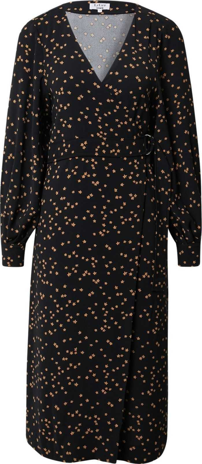 LeGer by Lena Gercke Šaty 'Anouk' jasně oranžová / černá