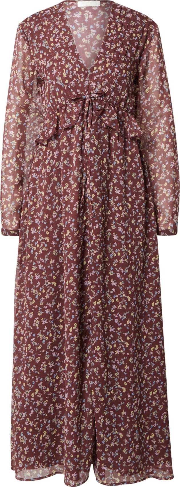 LeGer by Lena Gercke Šaty 'Merle' světlemodrá / rezavě hnědá / světle žlutá / šeříková