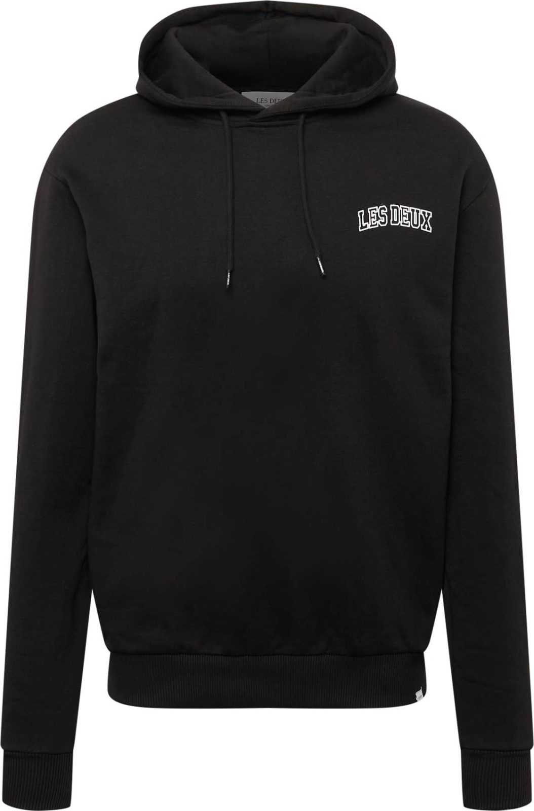 Les Deux Mikina 'Blake' černá / bílá