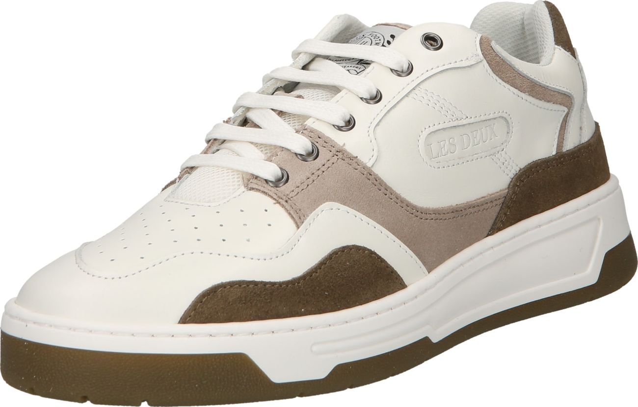 Les Deux Tenisky 'WILL' šedobéžová / olivová / bílá