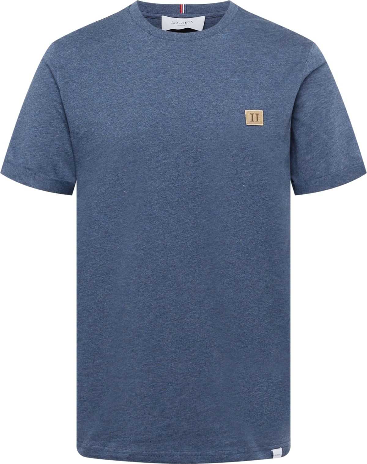 Les Deux Tričko modrý melír / světle hnědá