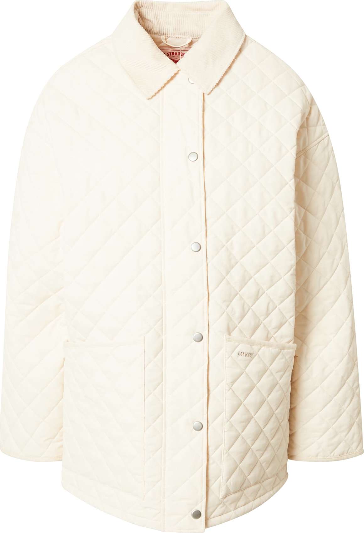 LEVI'S Přechodná bunda 'QUILTED SHIRT JKT NEUTRALS' barva bílé vlny