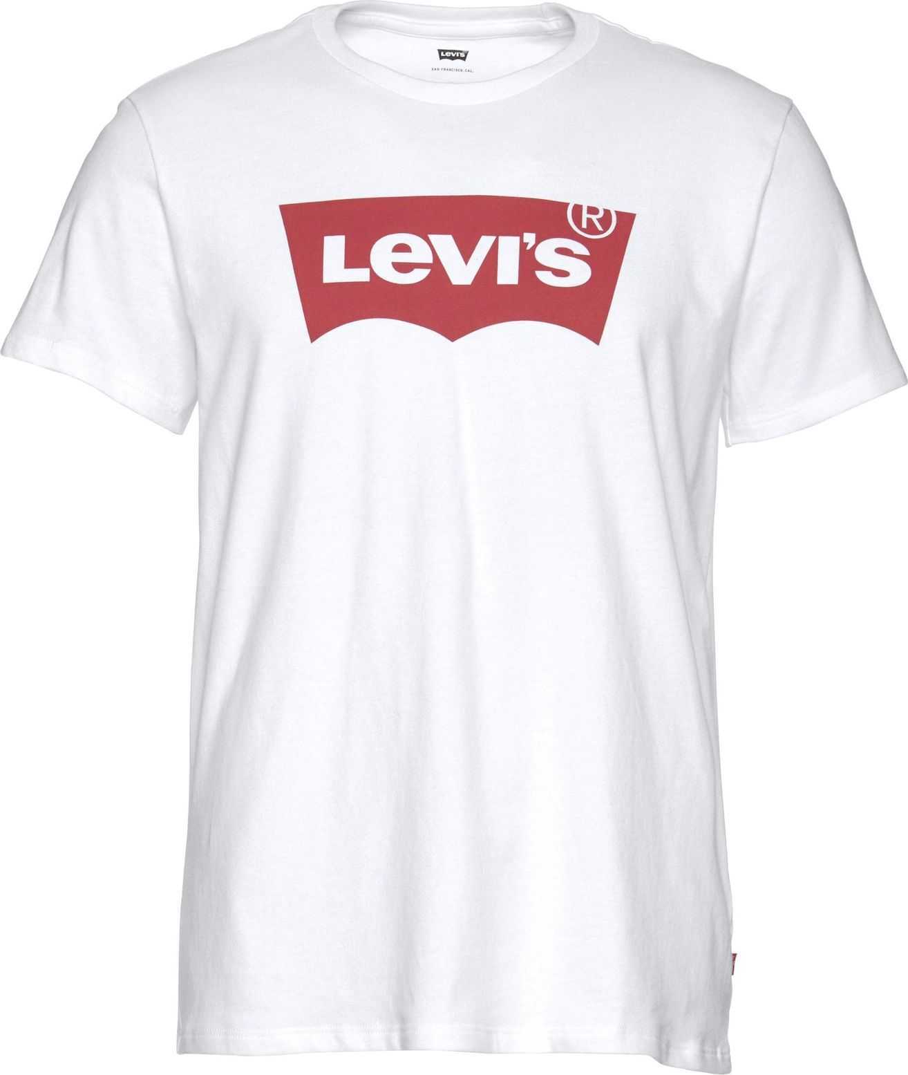 LEVI'S Tričko 'GRAPHIC SET-IN NECK NEUTRALS' červená / bílá