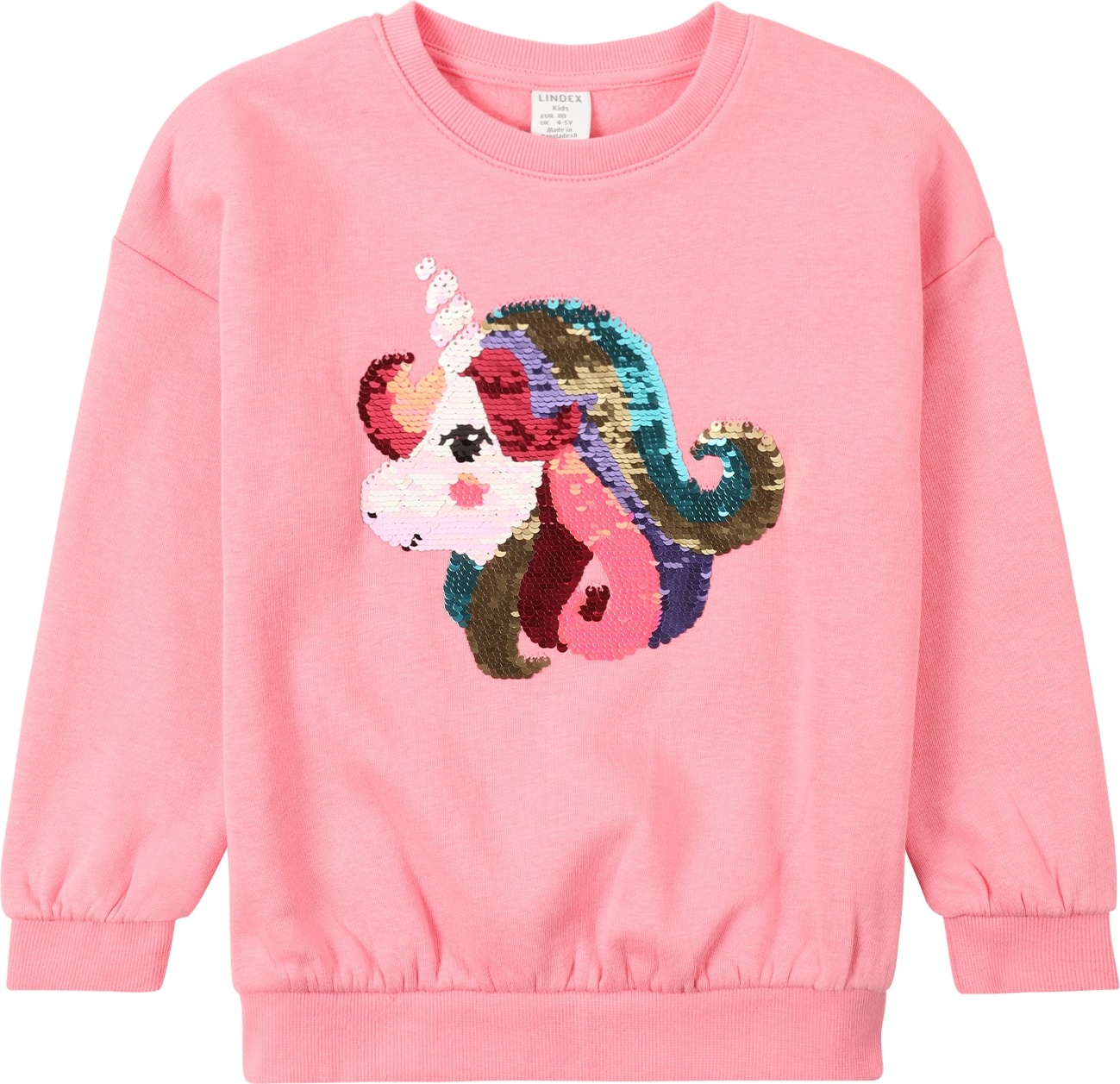 Lindex Mikina tmavě fialová / růžová / červená / bílá