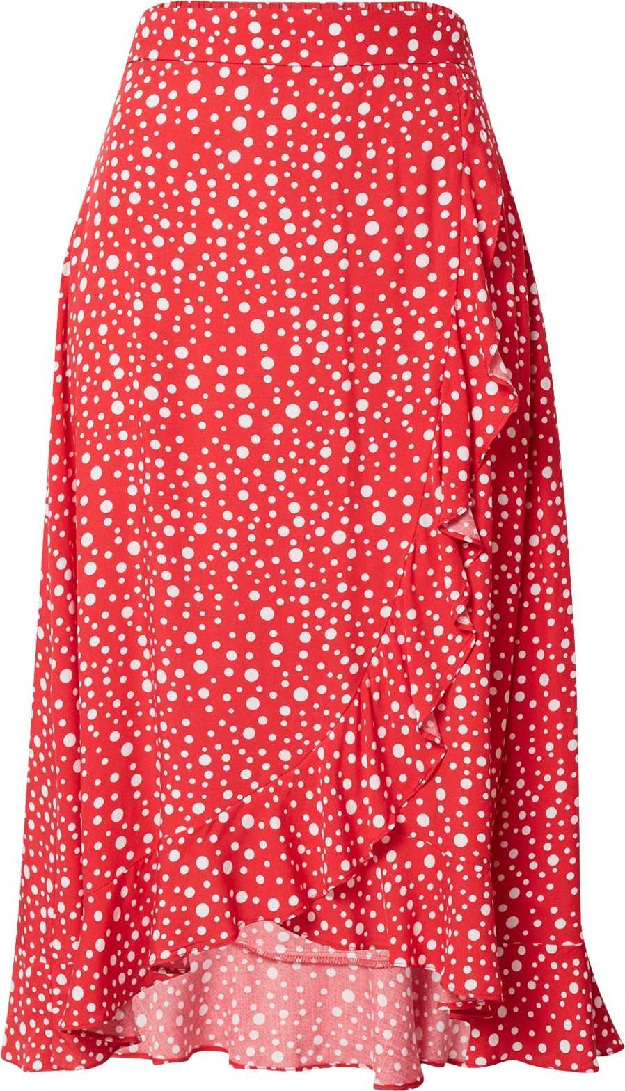 Louche Sukně 'MARA' červená / bílá
