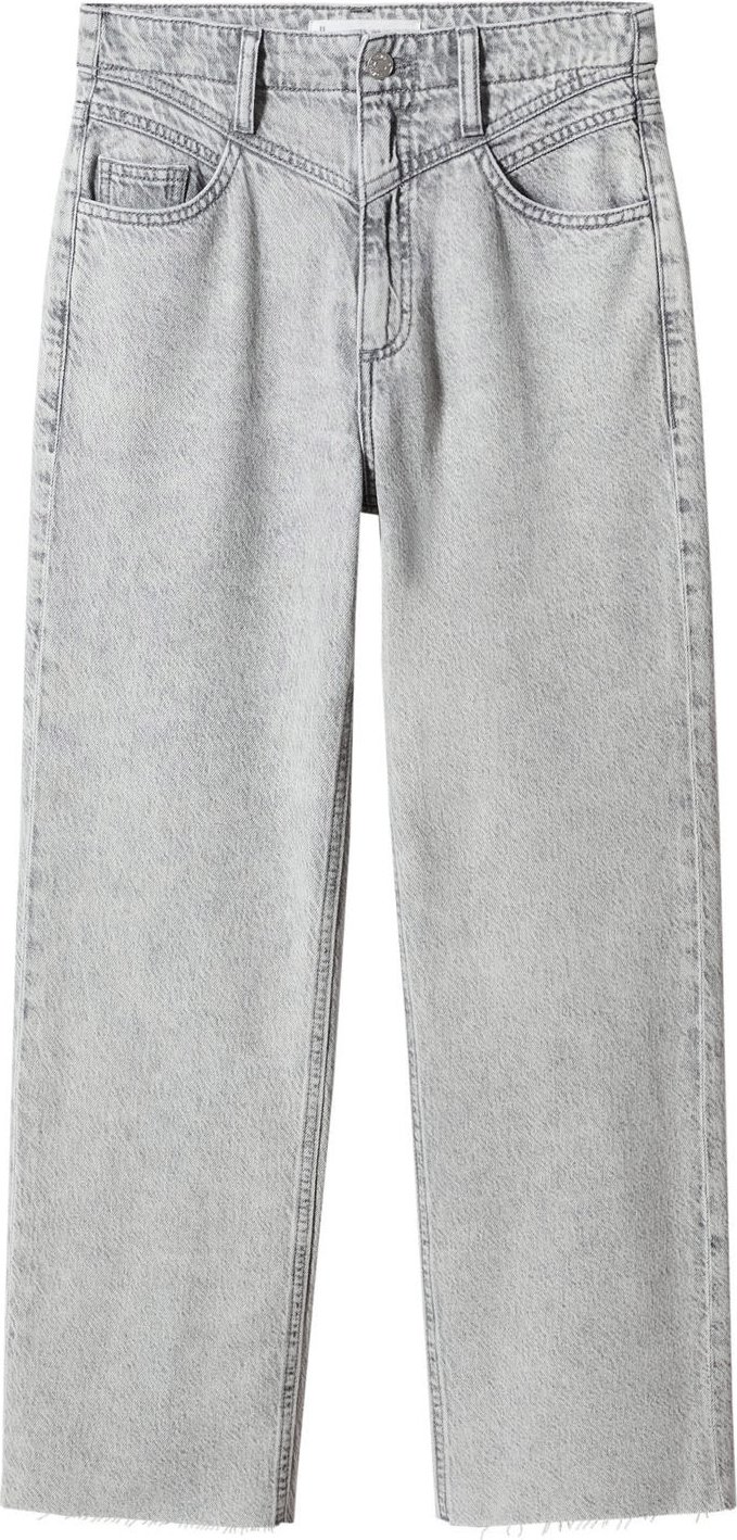 MANGO Džíny 'Bohemian' šedá džínová