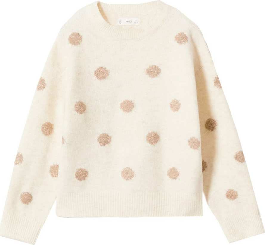 MANGO KIDS Svetr 'Kim' krémová / světle béžová