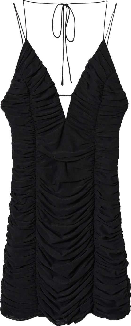 MANGO Koktejlové šaty 'Gioia' černá