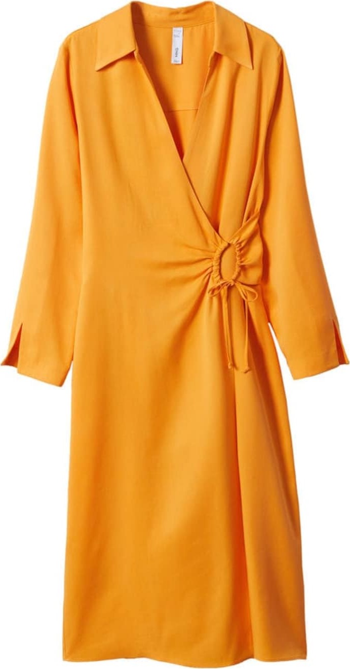 MANGO Košilové šaty 'Lake' oranžová