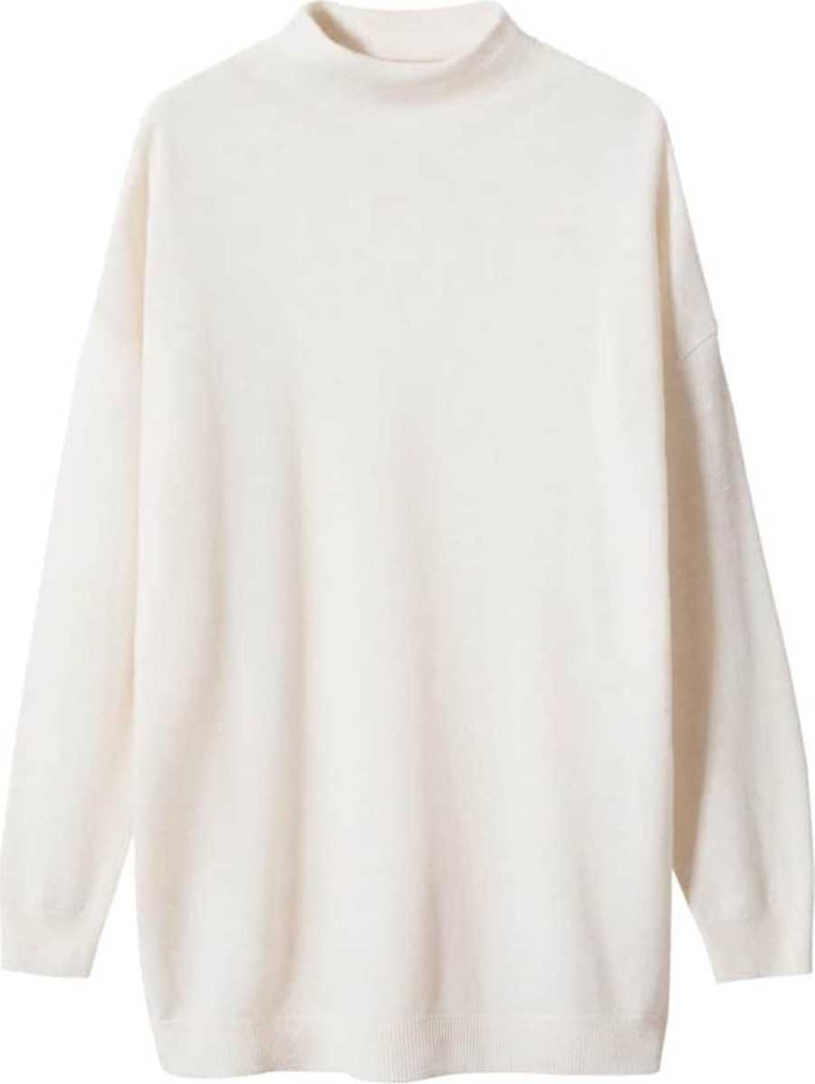 MANGO Svetr barva vaječné skořápky