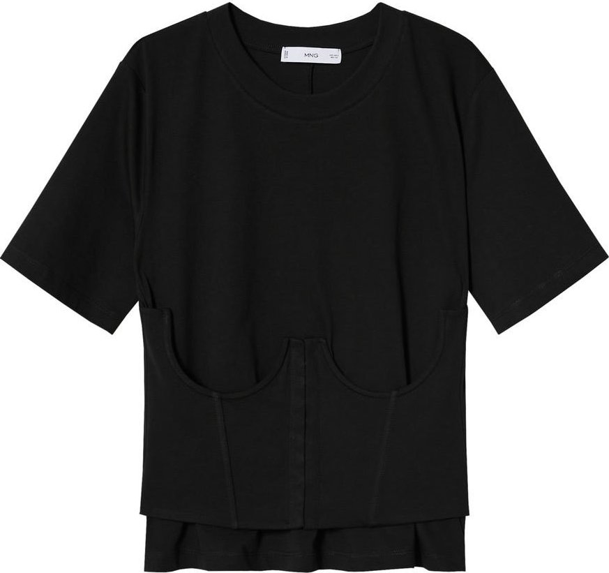 MANGO Tričko 'JAIA' černá