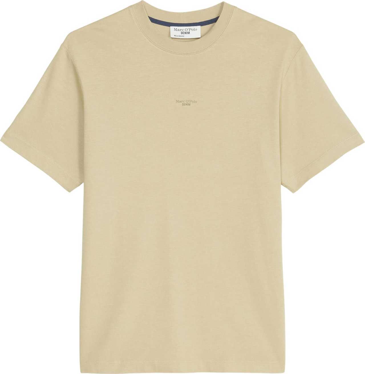 Marc O'Polo DENIM Tričko béžová / tmavě zelená