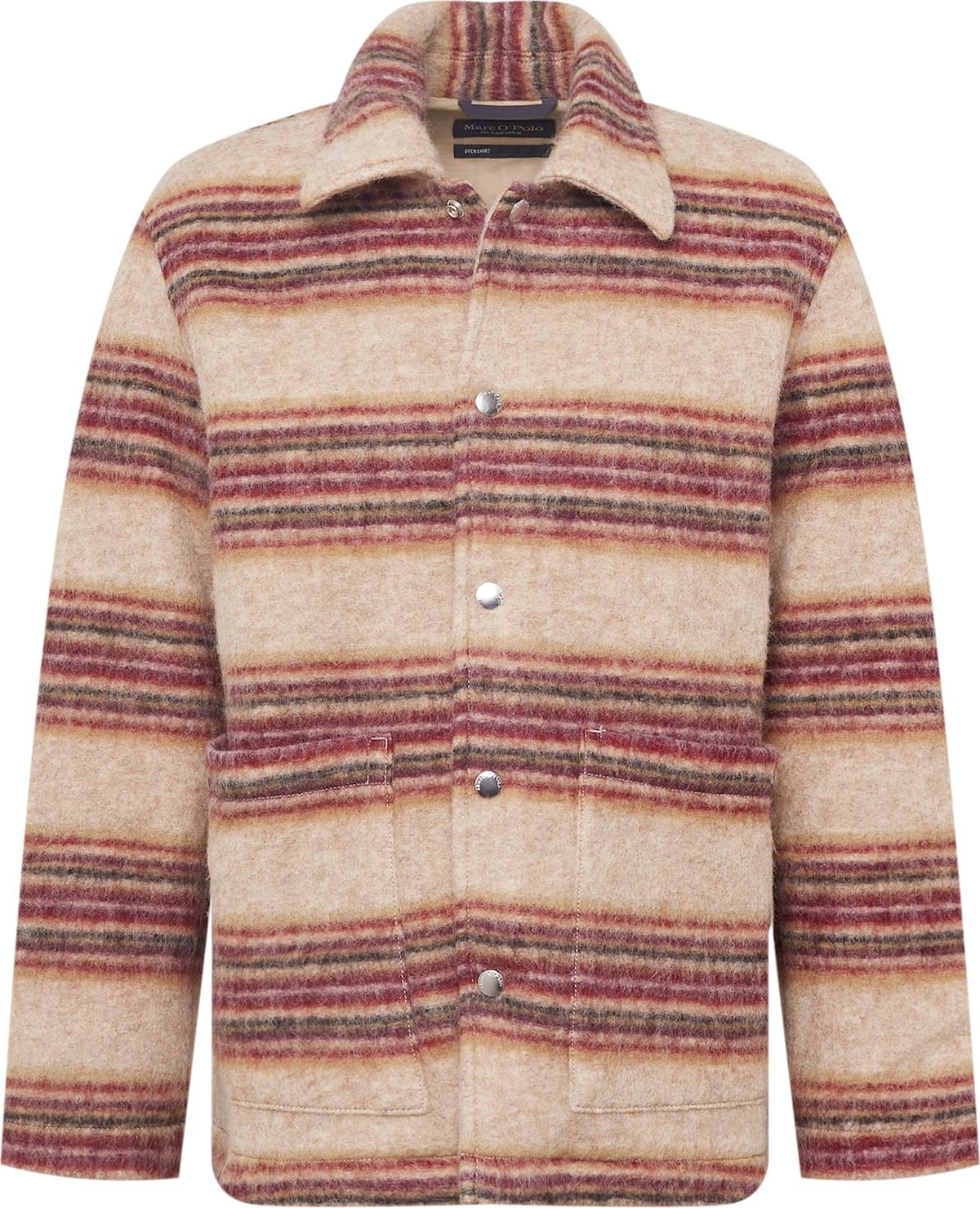 Marc O'Polo Přechodná bunda béžová / hnědá / bordó