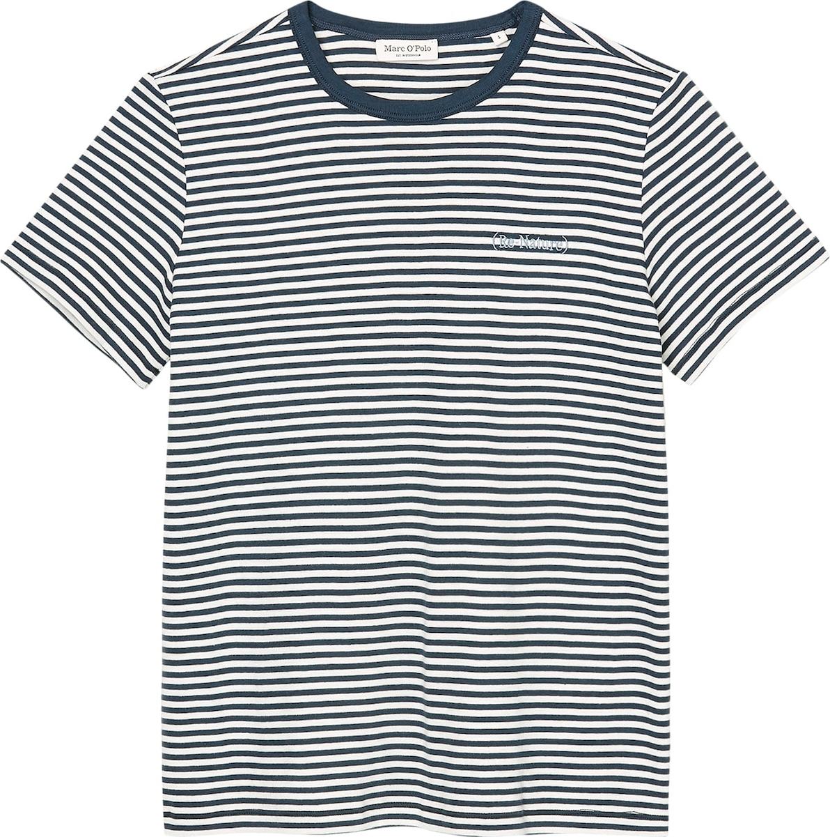 Marc O'Polo Tričko noční modrá / bílá