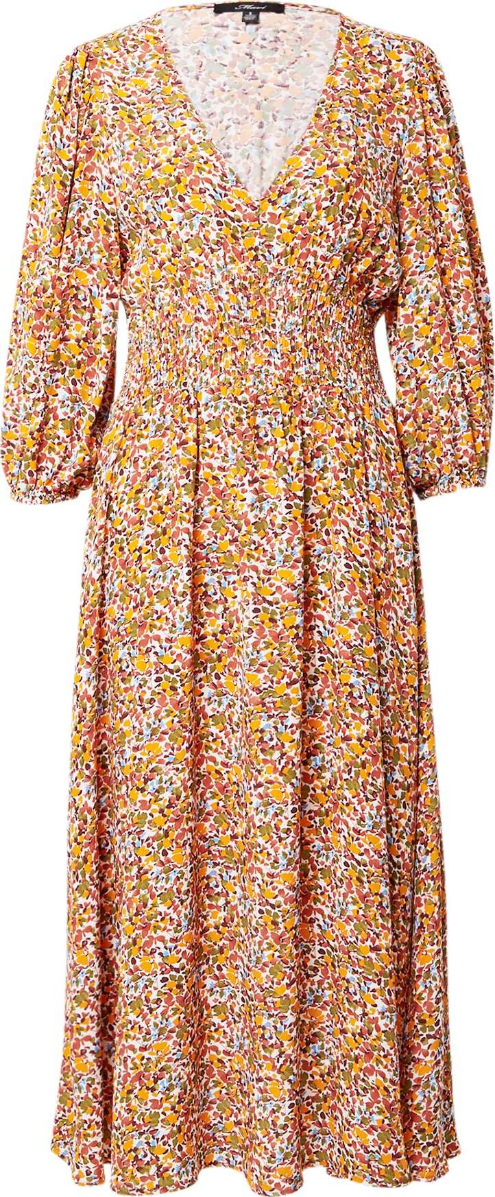 Mavi Šaty modrá / rezavě hnědá / žlutá / bílá