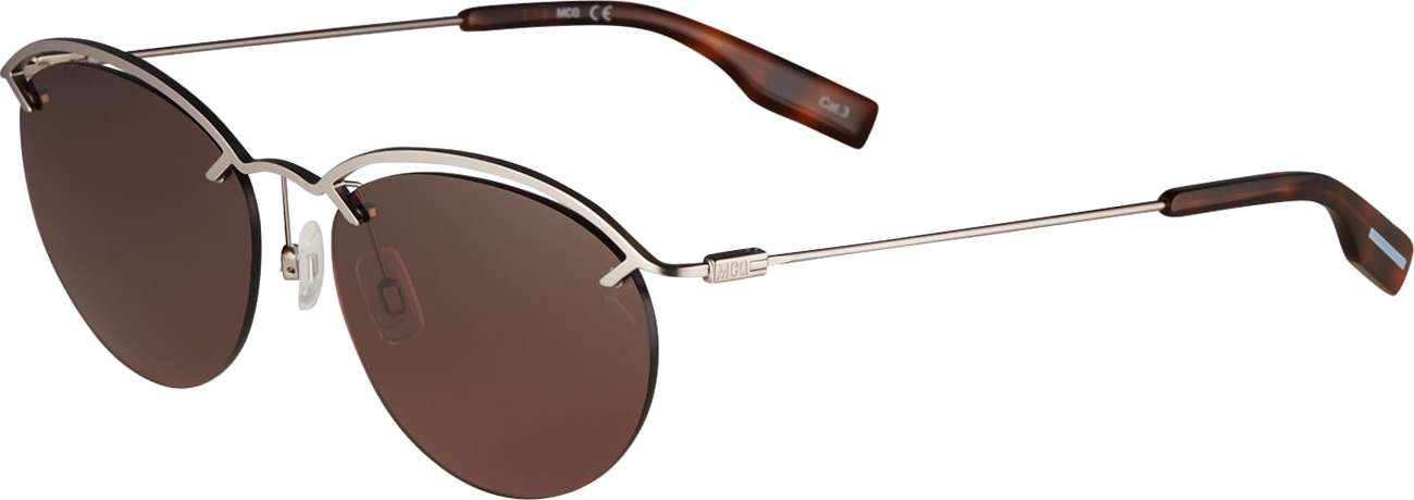 McQ Alexander McQueen Sluneční brýle tmavě hnědá / šedá