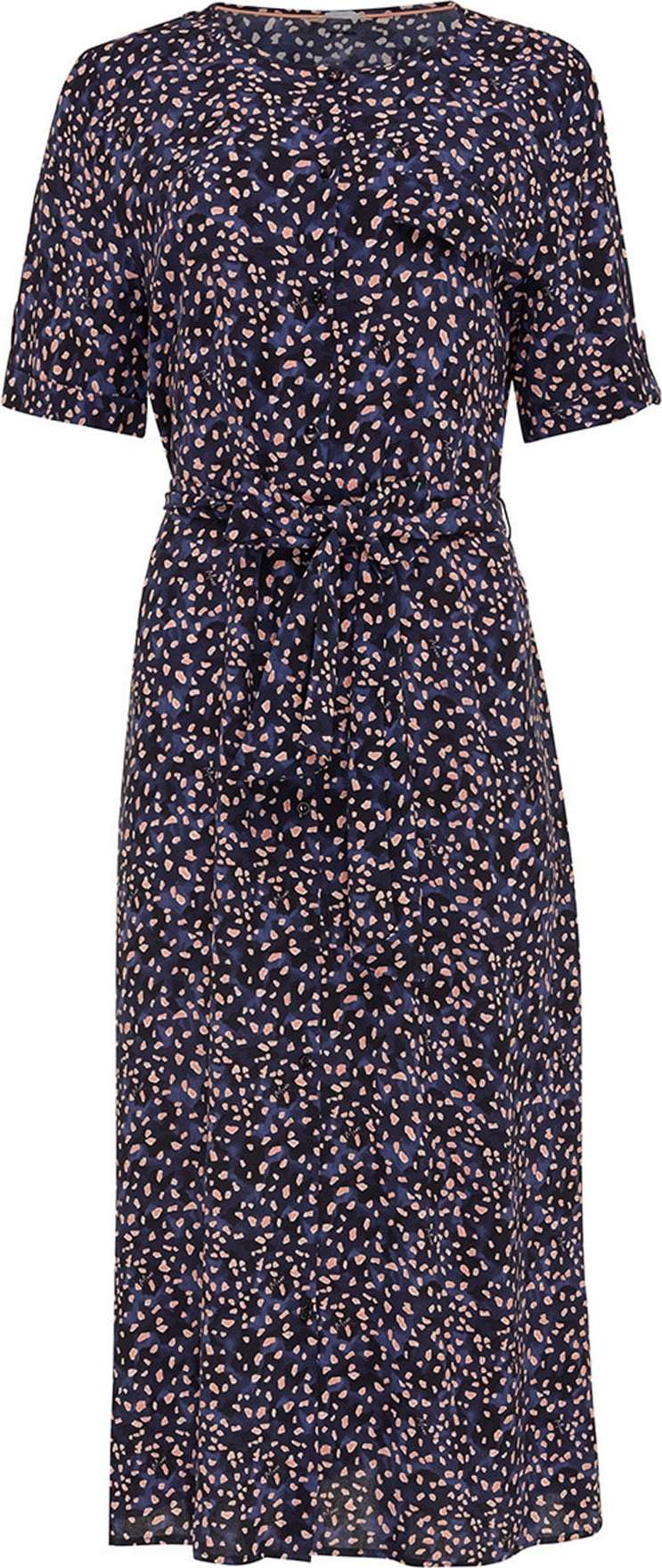 MEXX Košilové šaty námořnická modř / světle červená / bílá