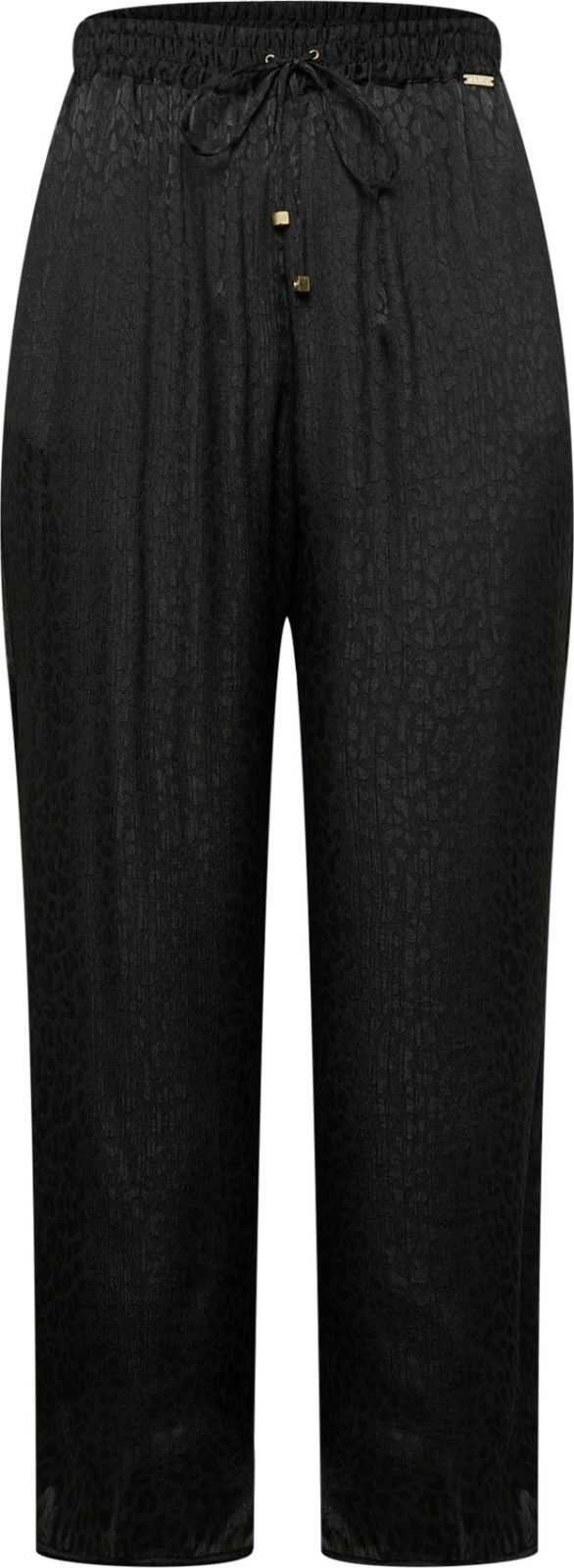 Michael Kors Plus Kalhoty 'CHEETAH' černá