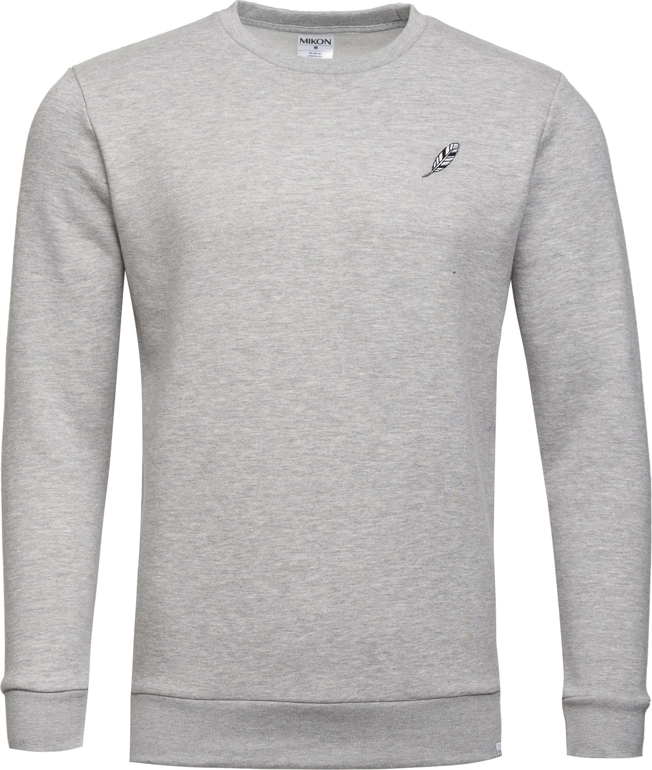 Mikon Mikina 'Feder' šedá / černá / bílá