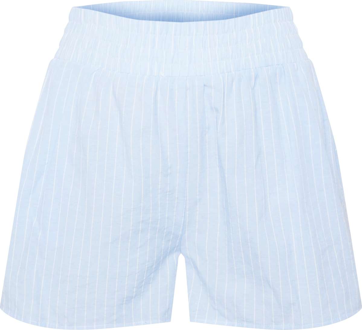 Missguided Plus Kalhoty světlemodrá / bílá