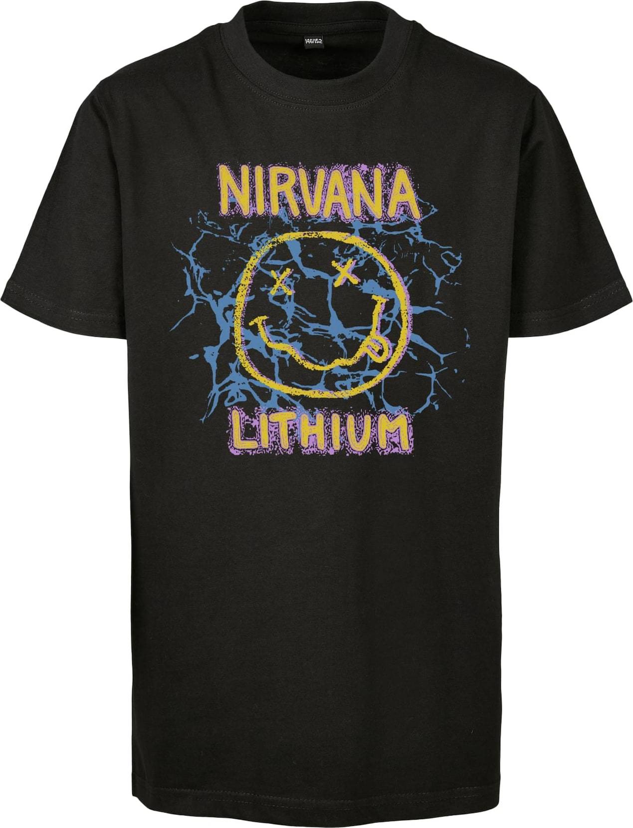 Mister Tee Kids Tričko 'Nirvana Lithium Tee' modrá / žlutá / černá