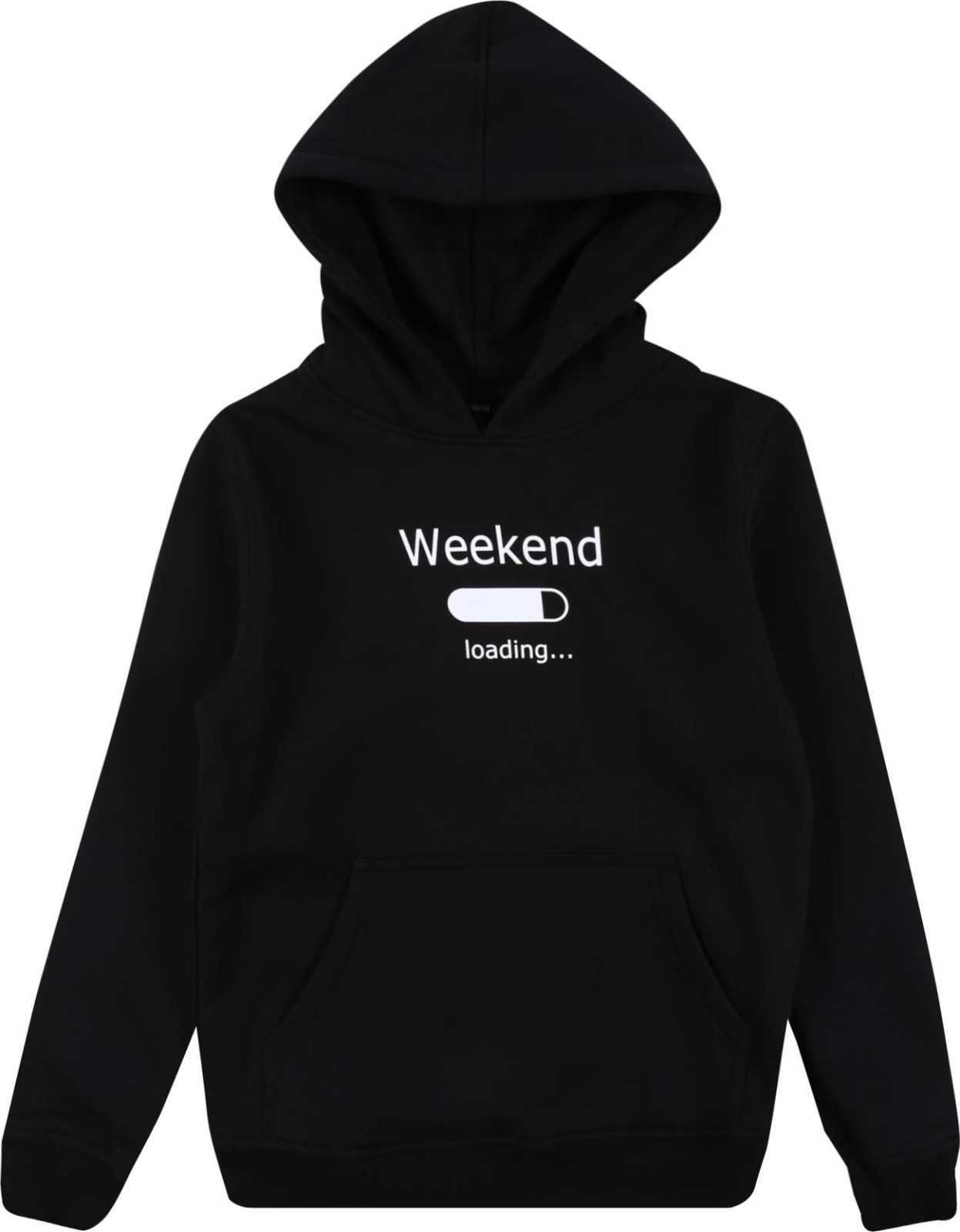 Mister Tee Mikina černá / bílá