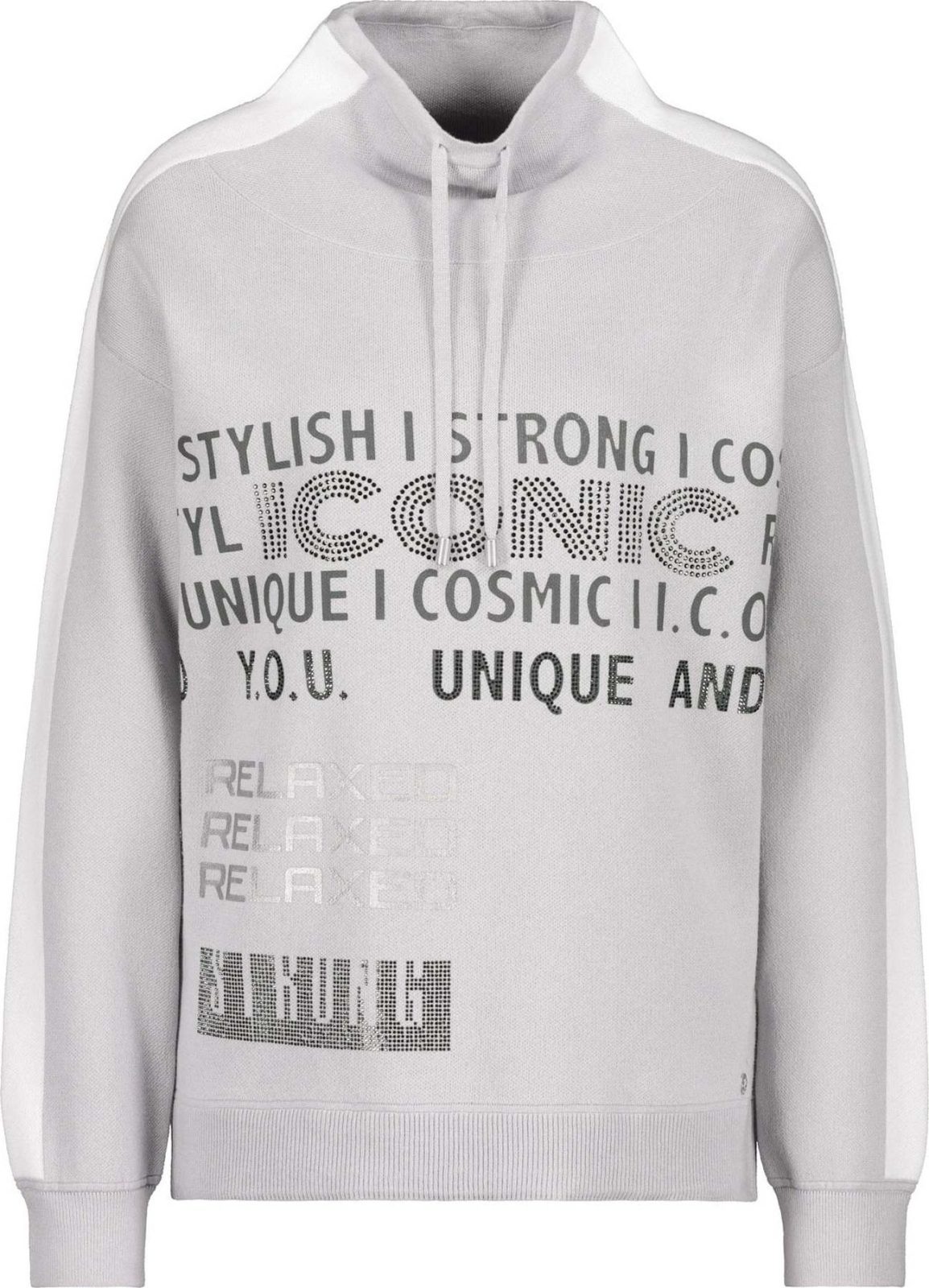 monari Svetr světle šedá / tmavě šedá / bílá