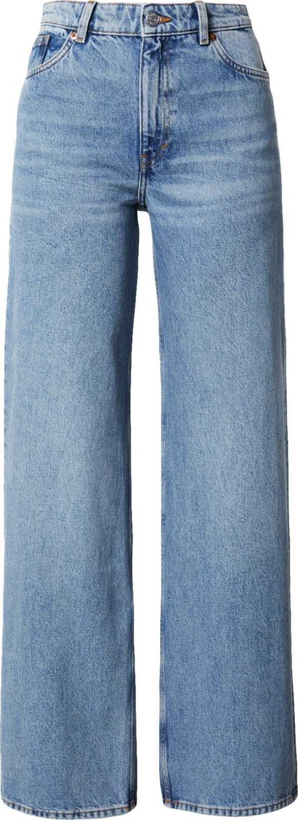 Monki Džíny modrá džínovina