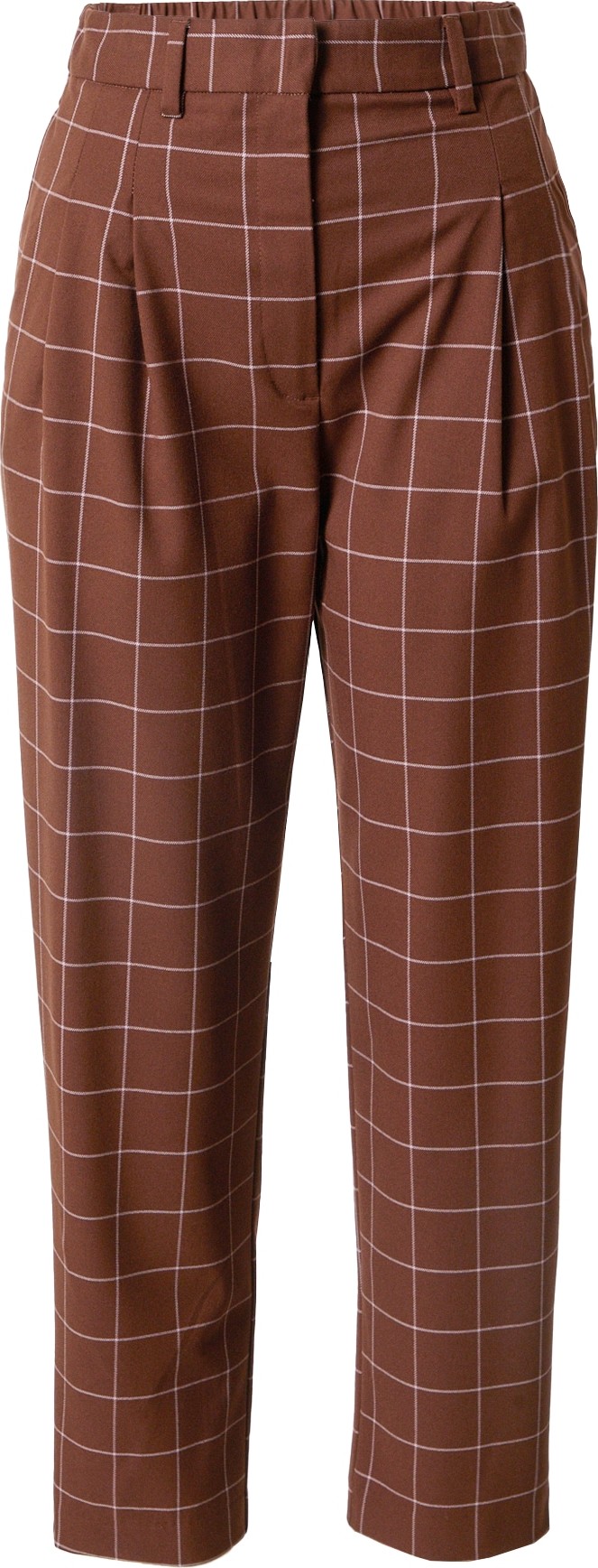 Monki Kalhoty se sklady v pase brokátová / bílá