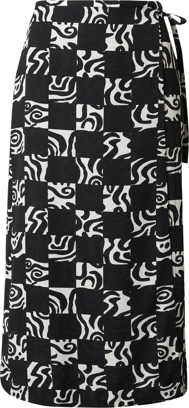 Monki Sukně černá / bílá