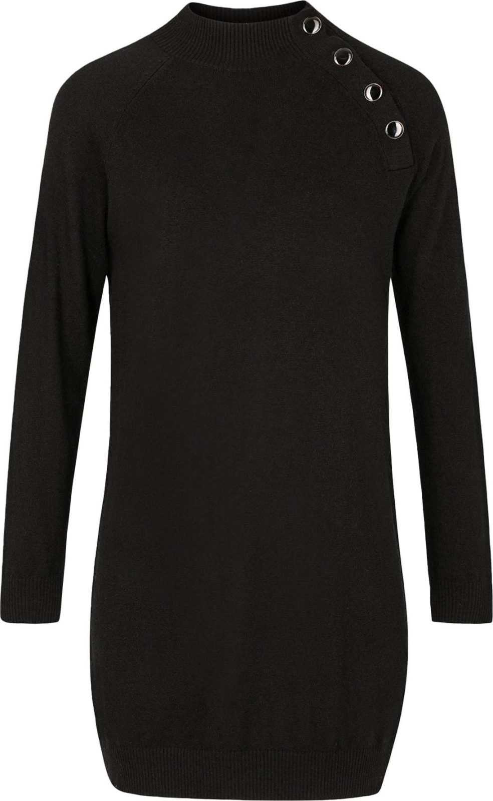 Morgan Úpletové šaty 'MERCI' černá