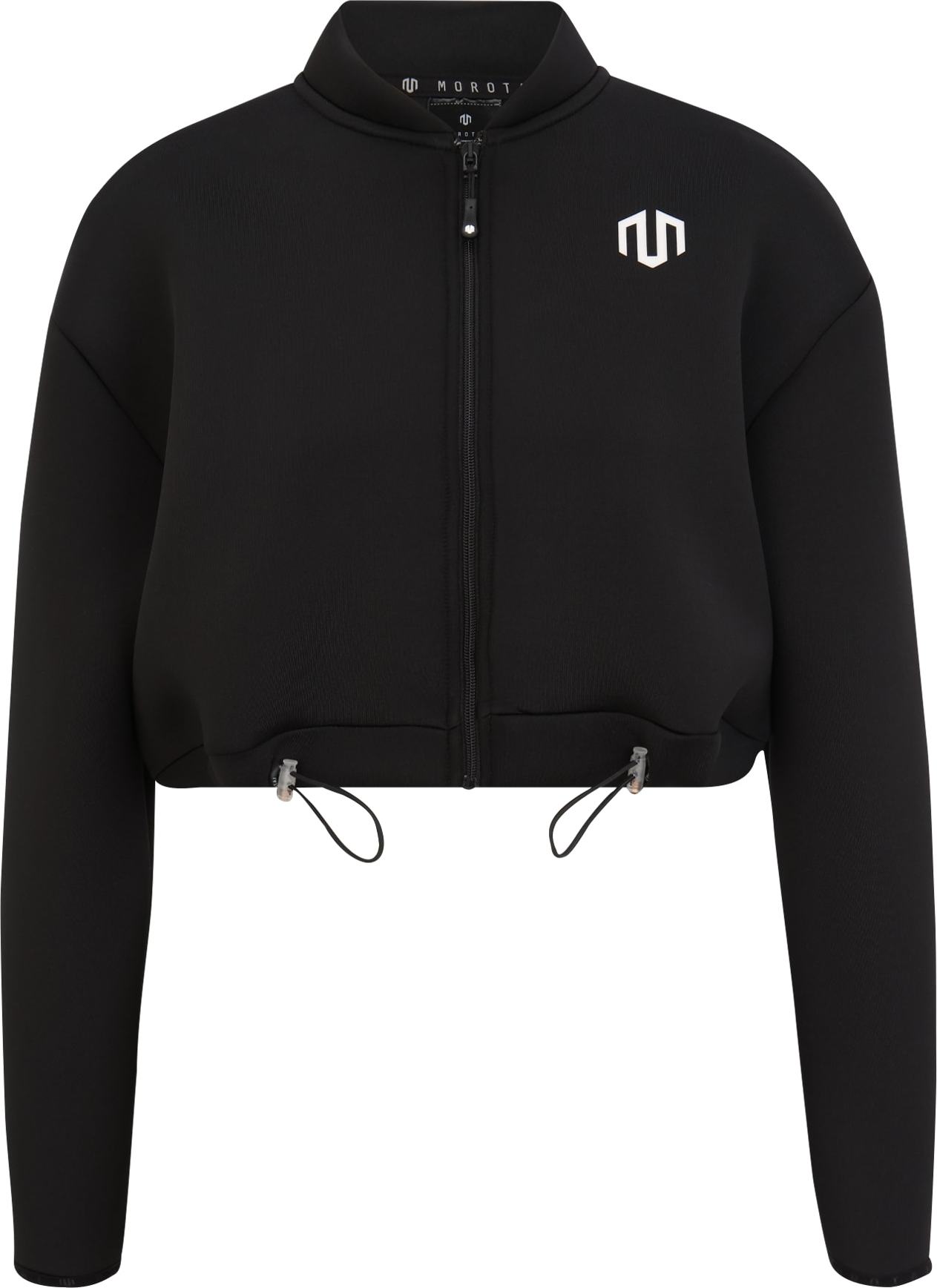 MOROTAI Sportovní bunda 'Zenja' černá / bílá