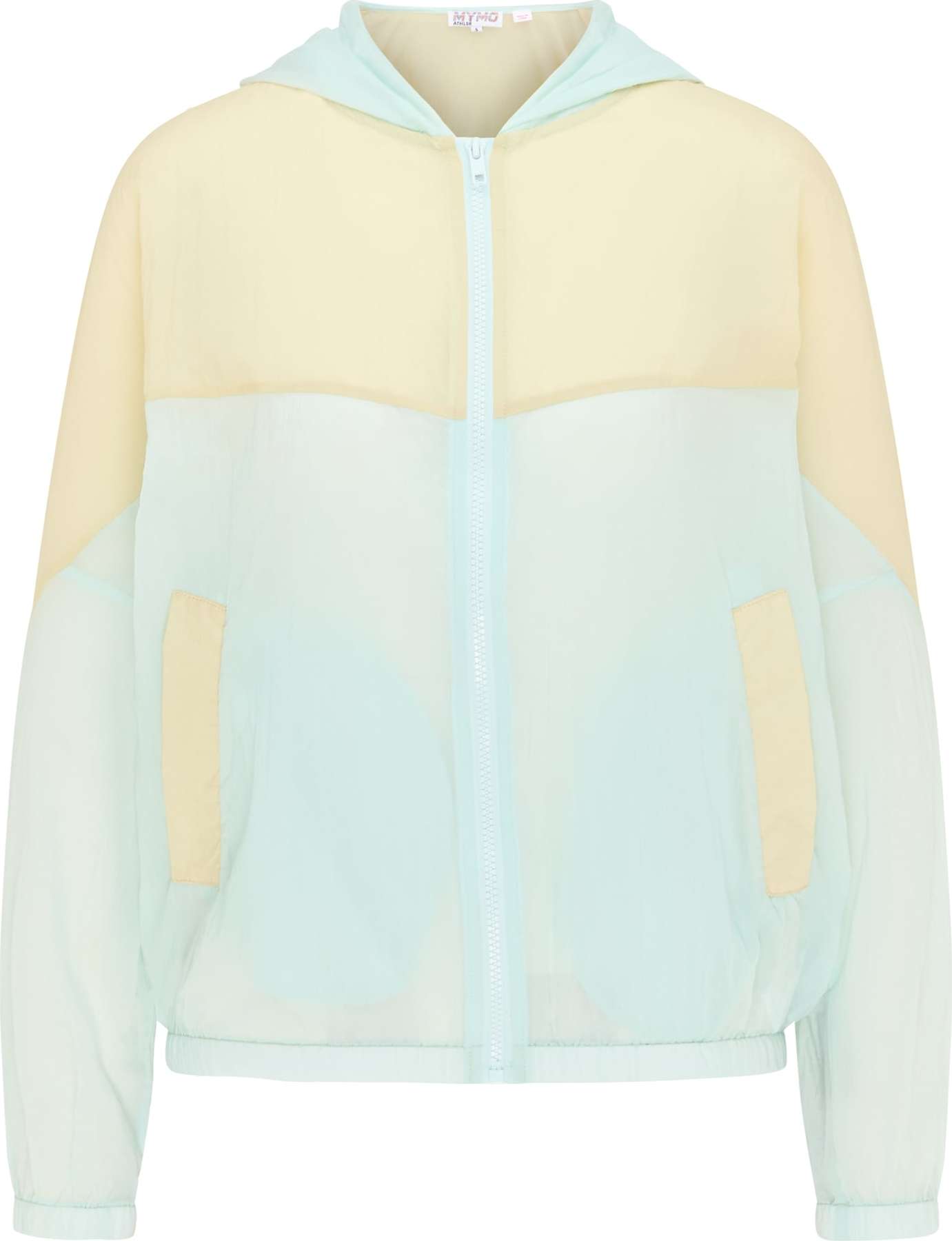 myMo ATHLSR Sportovní bunda pastelová modrá / pastelově žlutá