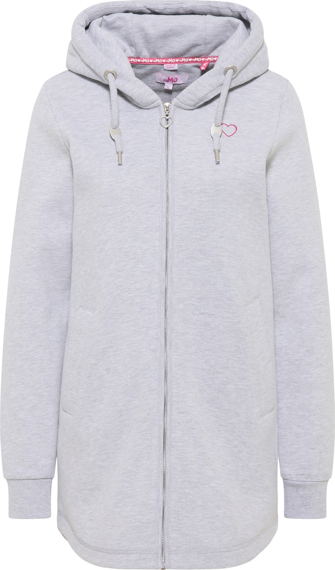 MYMO Mikina šedý melír / pink