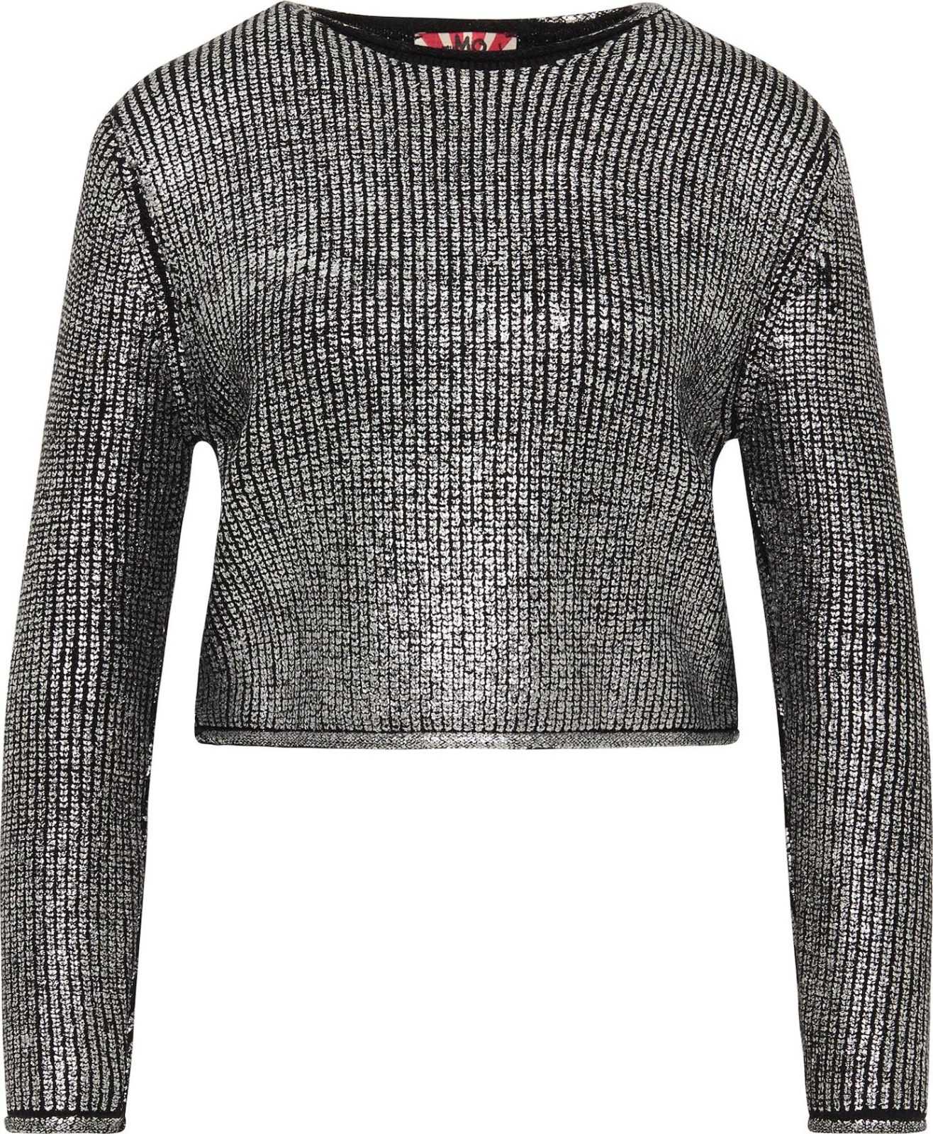 myMo ROCKS Svetr černá / stříbrná