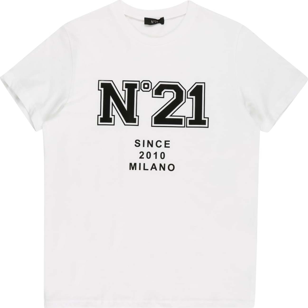 N°21 Tričko černá / offwhite