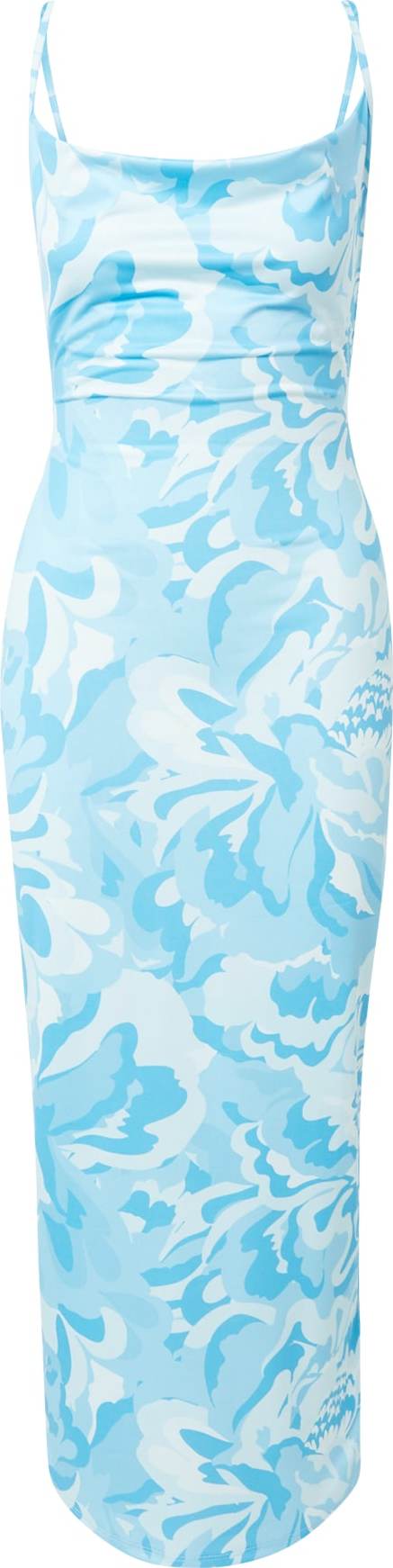 NA-KD Koktejlové šaty nebeská modř / světlemodrá