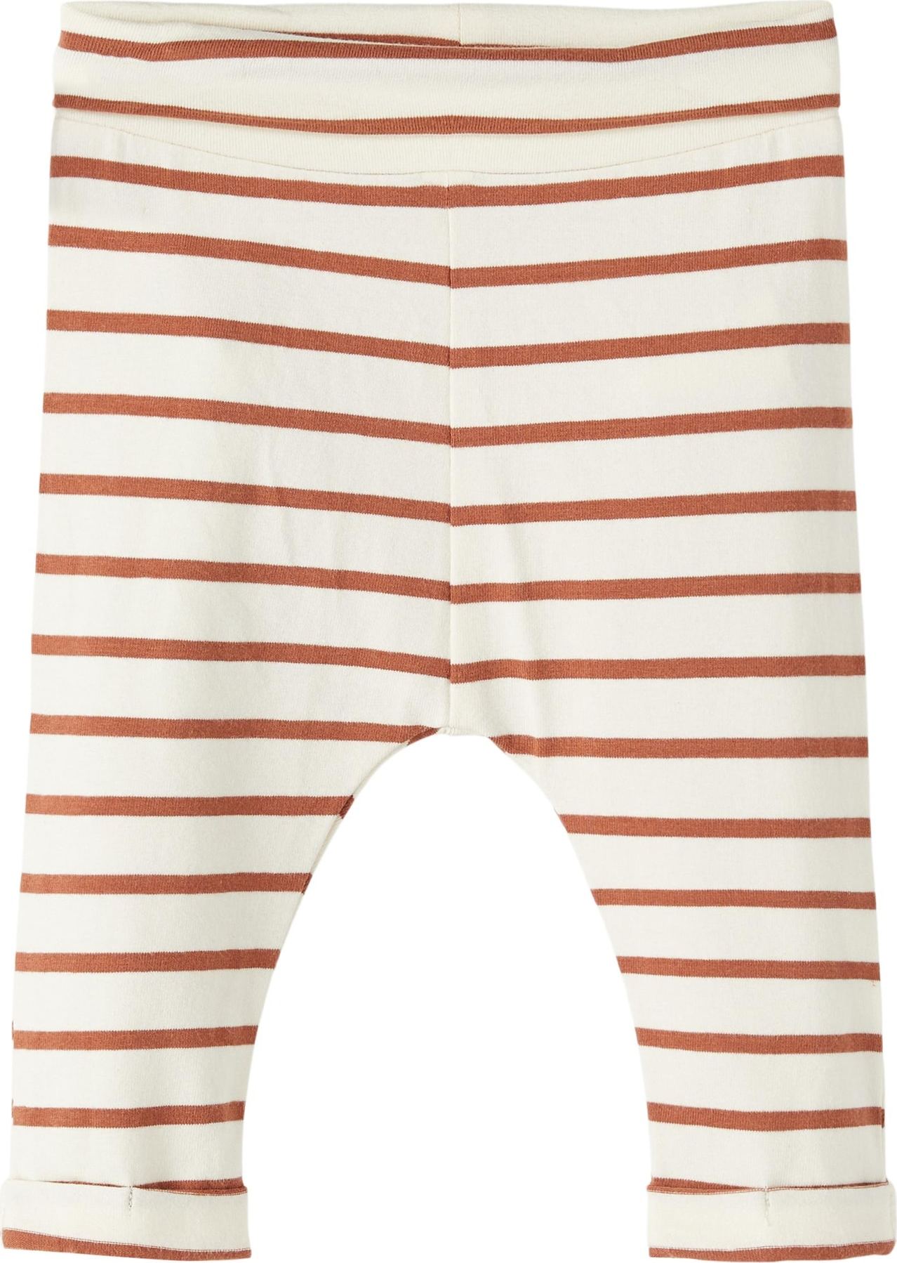 NAME IT Kalhoty karamelová / bílá
