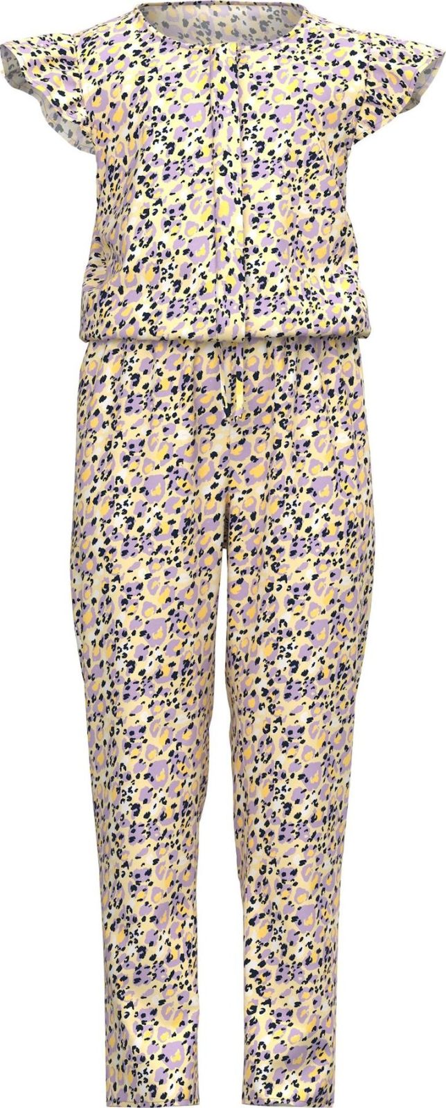 NAME IT Overal 'Vinaya' světle žlutá / fialová / černá / bílá